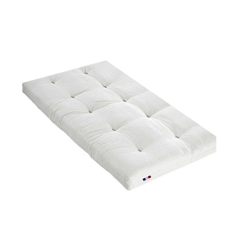 Matelas futon écru en coton...