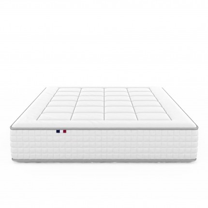 Matelas ressorts ensachés et mémoire de forme BELLAGIO de face en 140/160/-180 - IDLITERIE