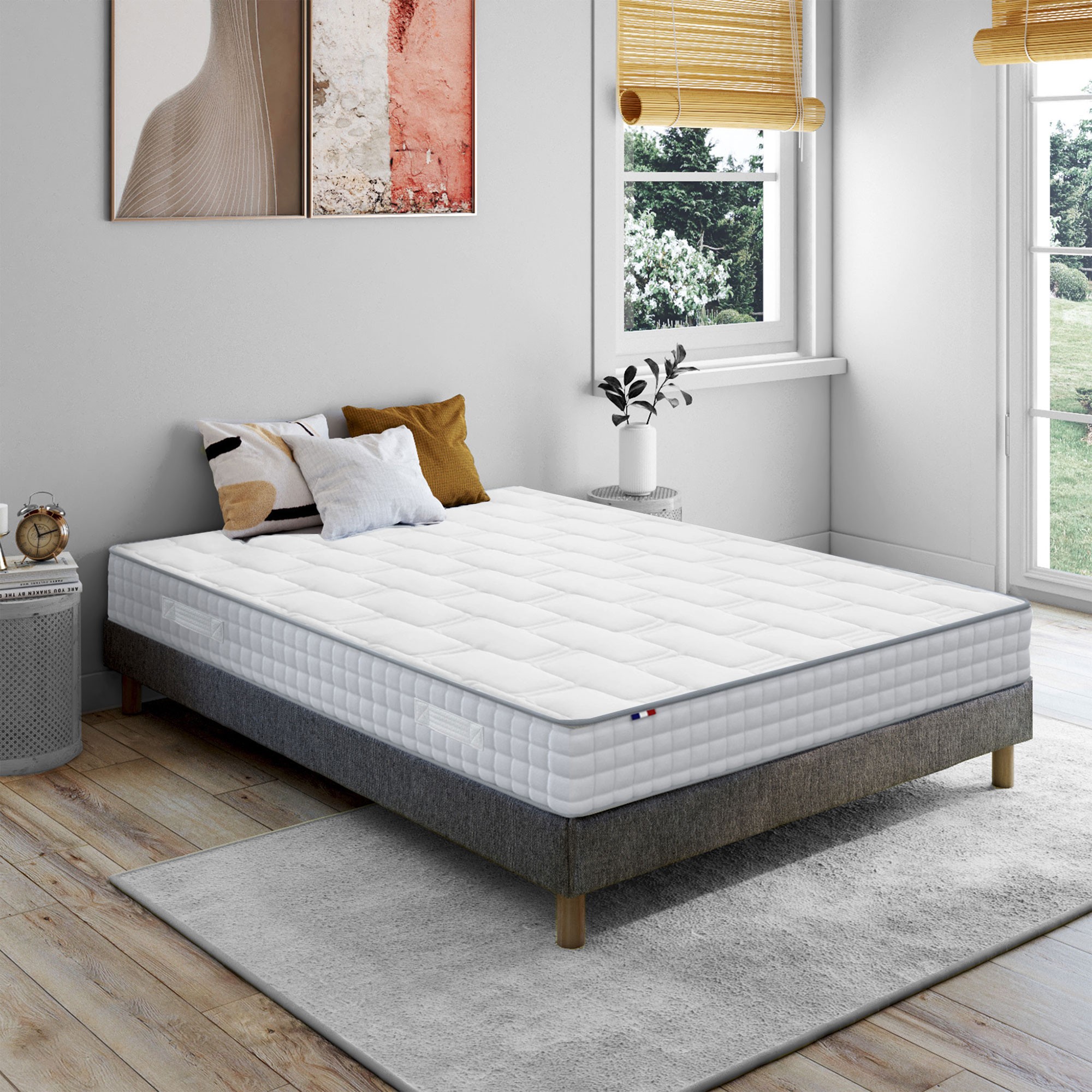 Matelas ressorts ensachés COSMOS, détouré en 140/160 cm - IDLITERIE