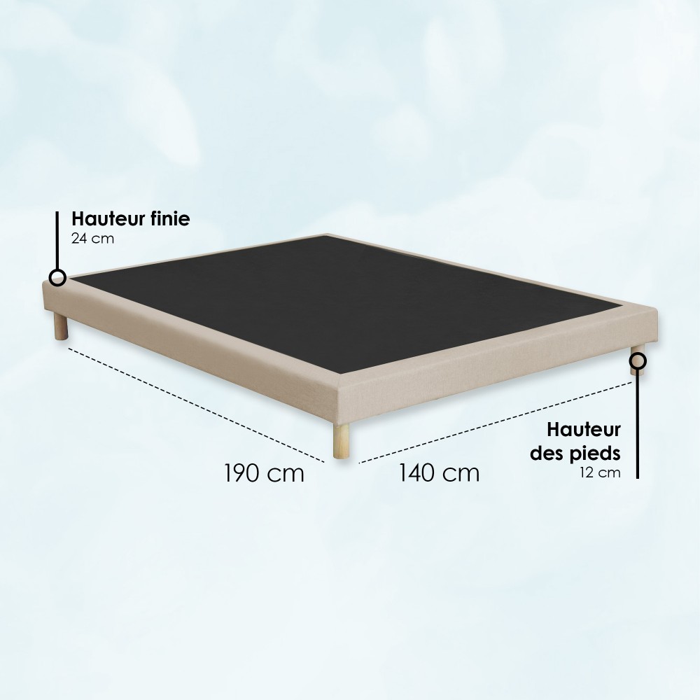 Sommier tapissier à lattes...