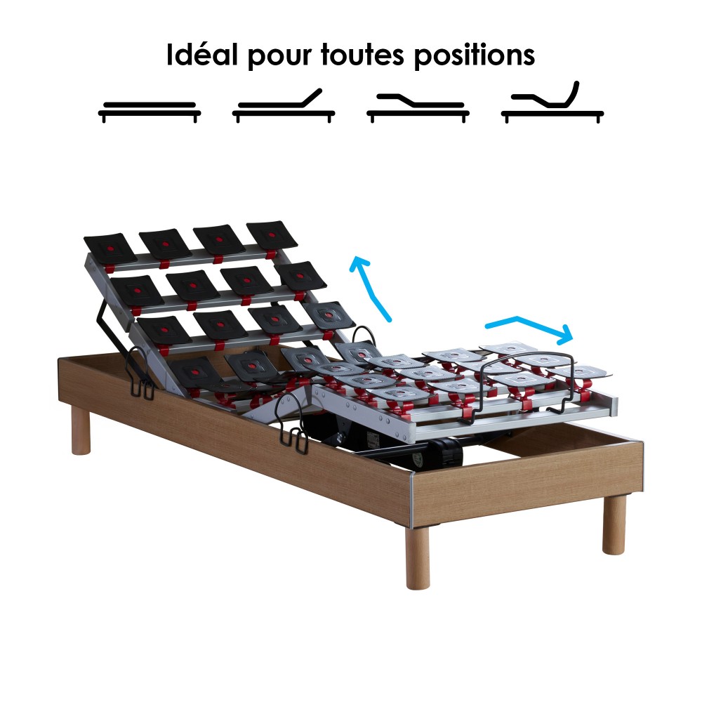 Lot de 2 lits électriques...