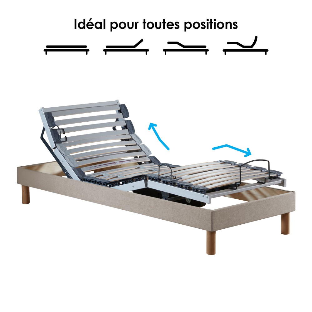 Lot de 2 lits électriques...