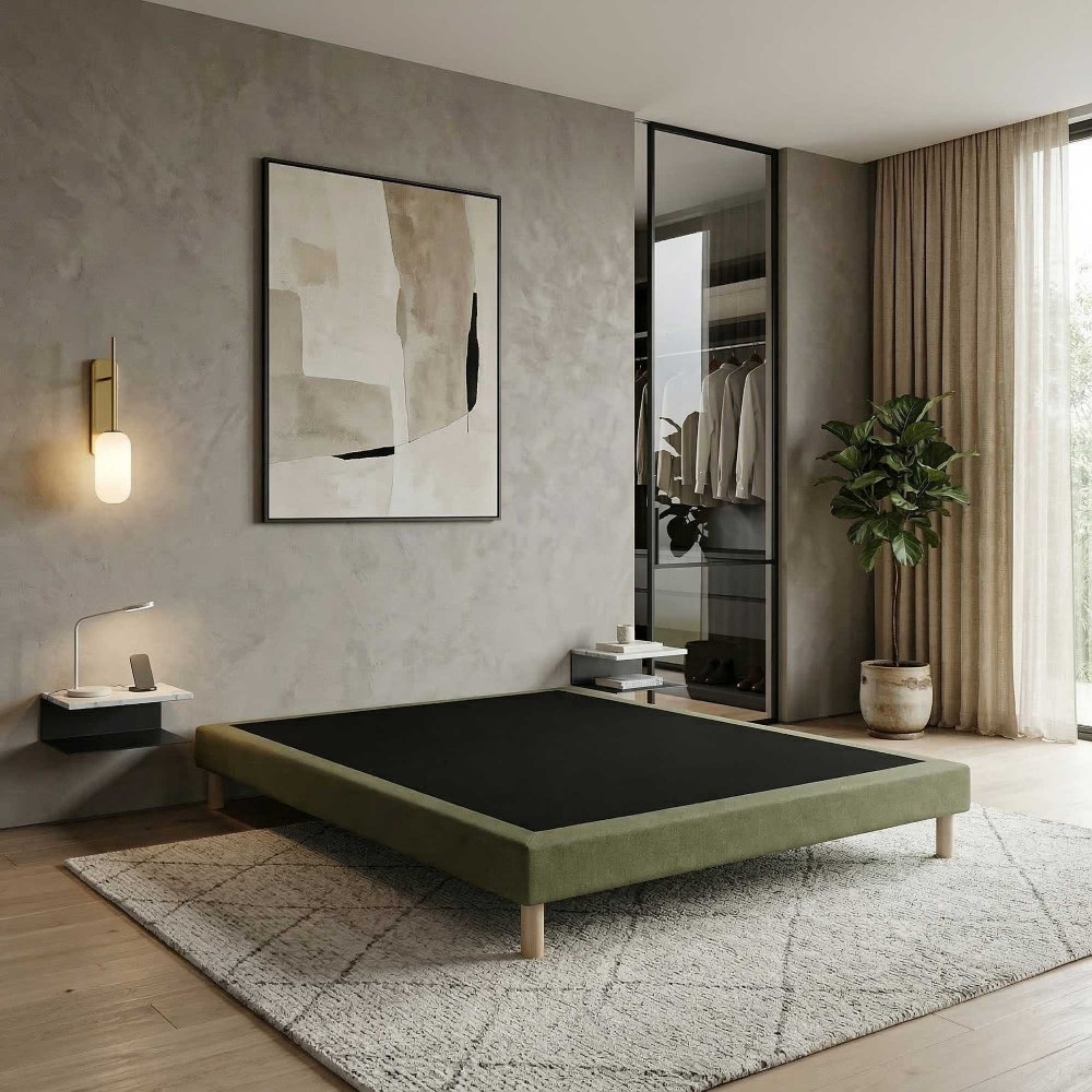 Sommier tapissier à lattes...