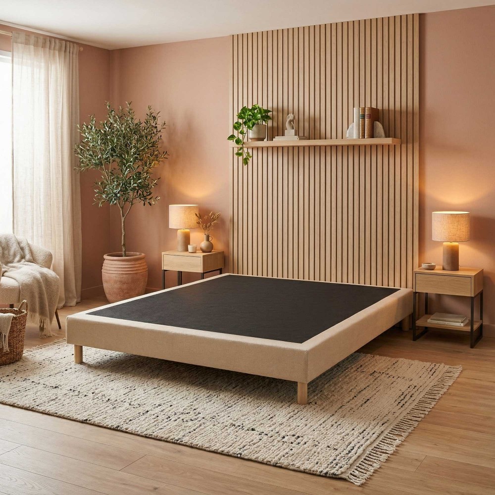 Sommier tapissier à lattes...